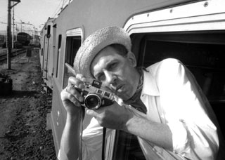 On the train. Sicily, 1962