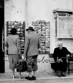 Tourists. Garda Lake, 1956