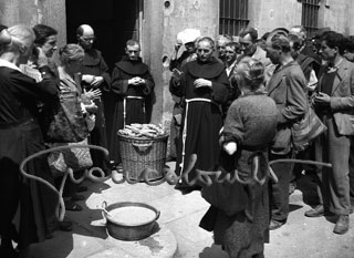 Free distribution of bread. 1948