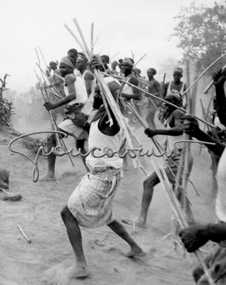 Ritual fight in Somalia, 1952