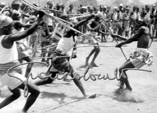 Ritual fight in Somalia, 1952