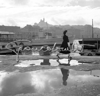 Marseille's harbor after the rain, 1957