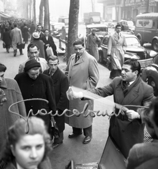 Earlier Nylon Stockings on Champs Elisèe, Paris, 1953