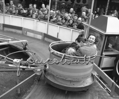 Turning round for fun, London, 1951