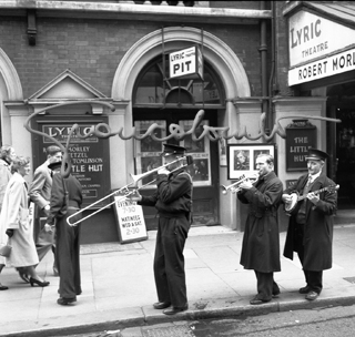 Salvation Army in West End, London 1951