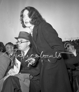 Boxing match audience, Dublin, 1951