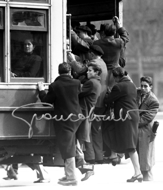 Tramway on the Ramblas, Barcelona, 1952