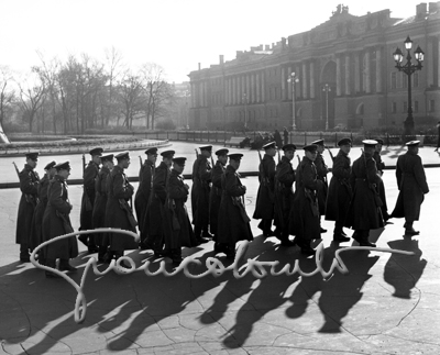 Russian Army marching on, 1956