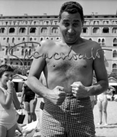 Alberto Sordi. Mostra del Cinema di Venezia, 1955