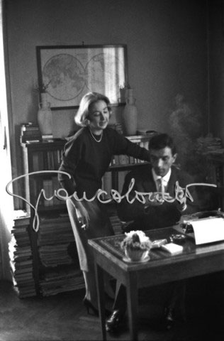 Oriana Fallaci con Gianfranco Moroldo, Milano, 1958