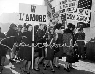 Dimostrazione femminista. Milano, 1962 