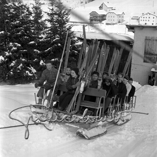 Impianto di risalita. Selva di Valgardena, 1950