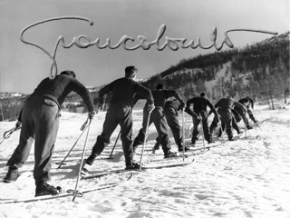 Scuola di sci dei carabinieri. Aprica, 1948