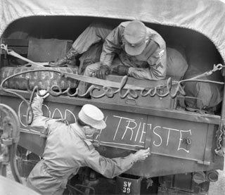 Partenza delle truppe americane Trieste, 1954