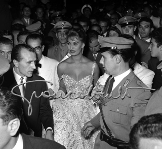 Sophia Loren alla Mostra del Cinema di Venezia, 1955