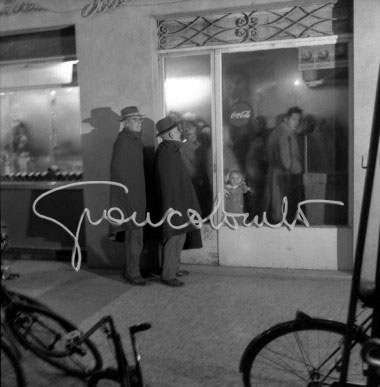 La televisione nel Bar. Carpi (MO), 1956